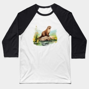 River Otter Baseball T-Shirt